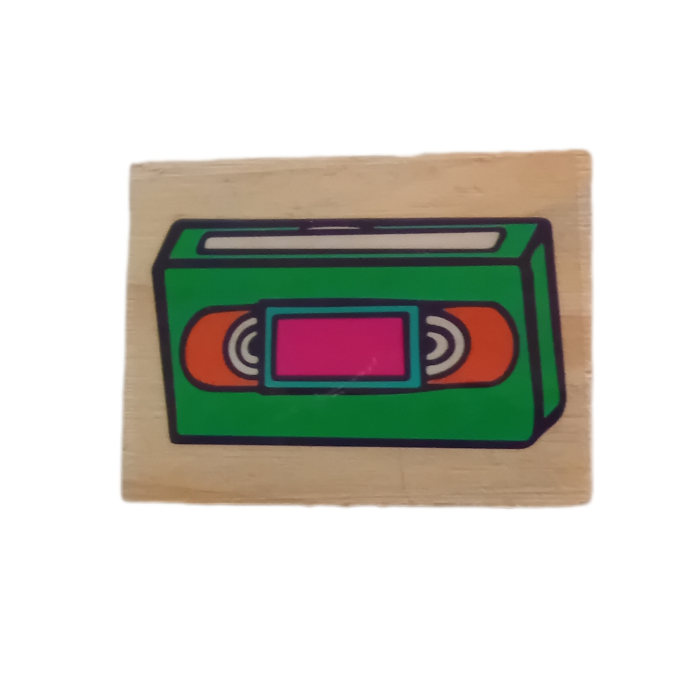 Green and Pink Home Design Stamp